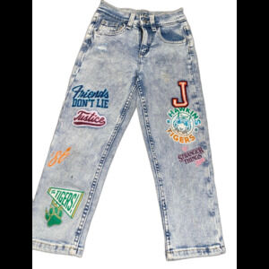 JUSTICE STRANGER THINGS JEANS SZ 7